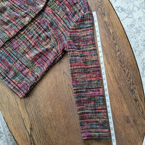 Christopher & Banks Multi-Color Button Front Jacket Size Women's Medium - Picture 8 of 10